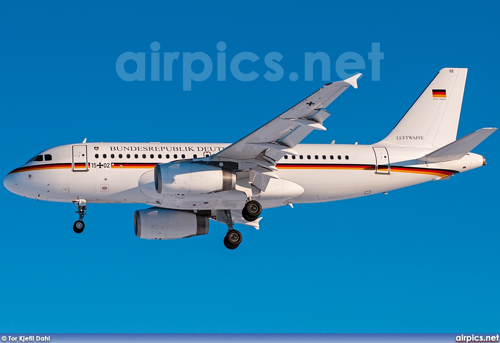 15-02, Airbus A319-100CJ, German Air Force - Luftwaffe