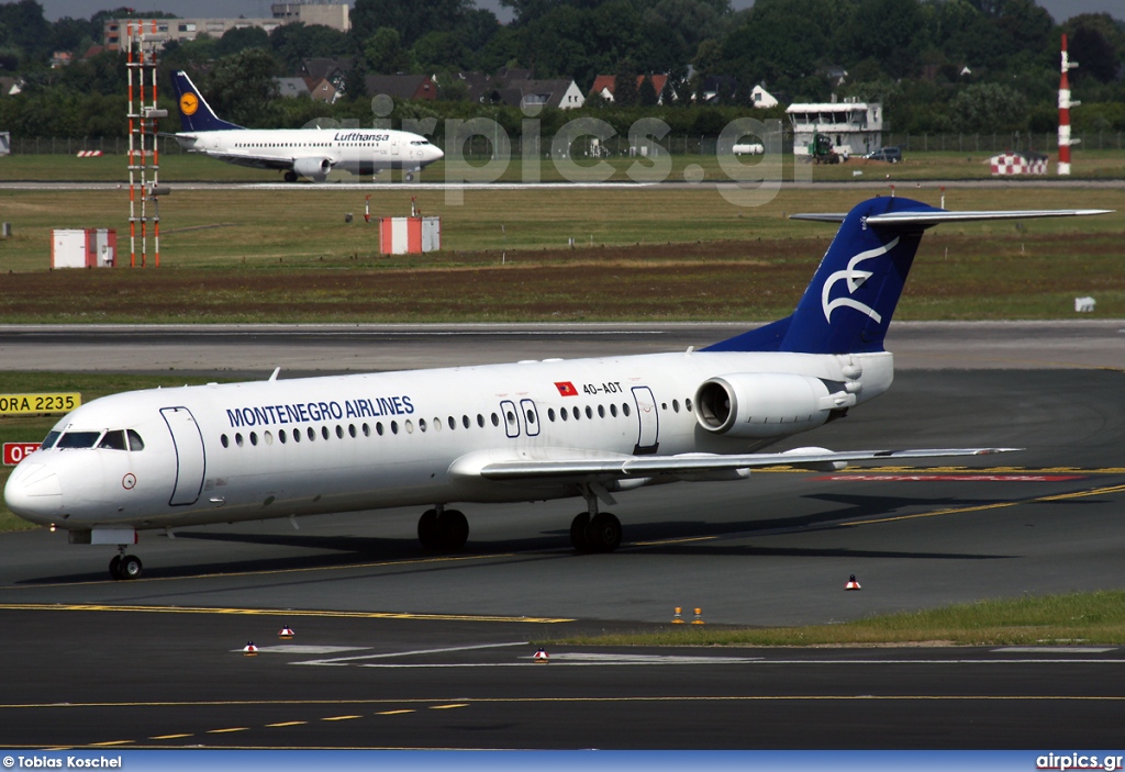4O-AOT, Fokker F100, Montenegro Airlines