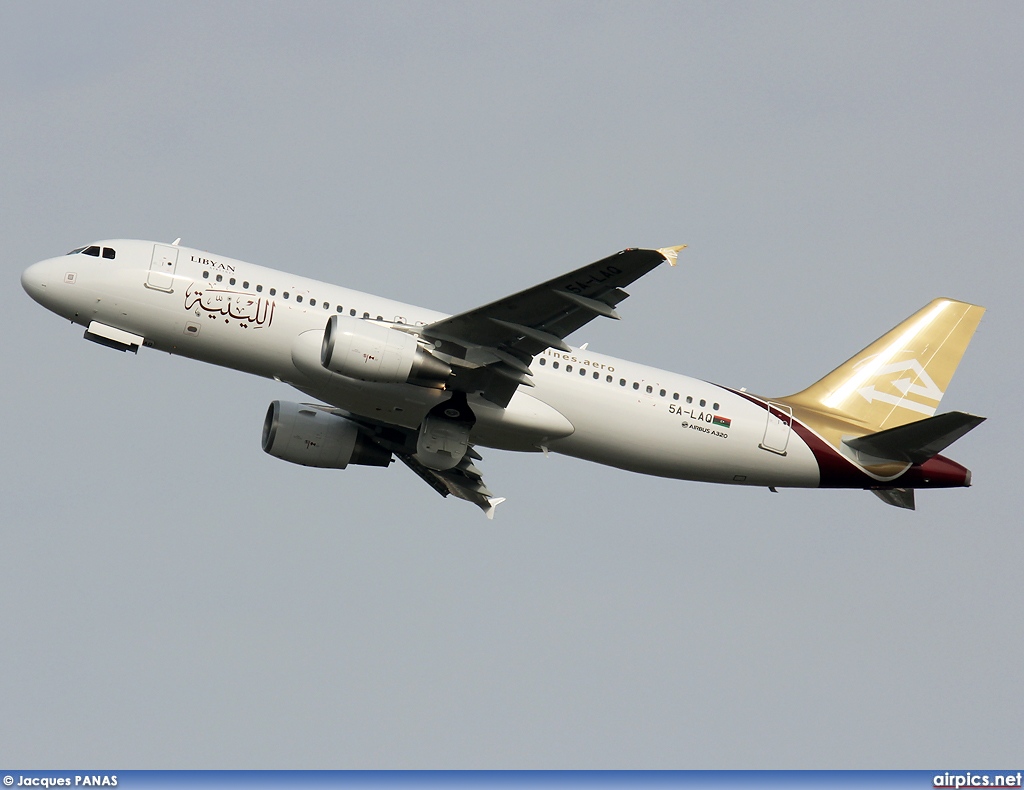5A-LAQ, Airbus A320-200, Libyan Airlines