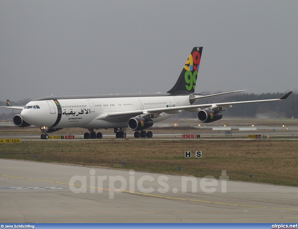 5A-ONE, Airbus A340-200, Afriqiyah Airways