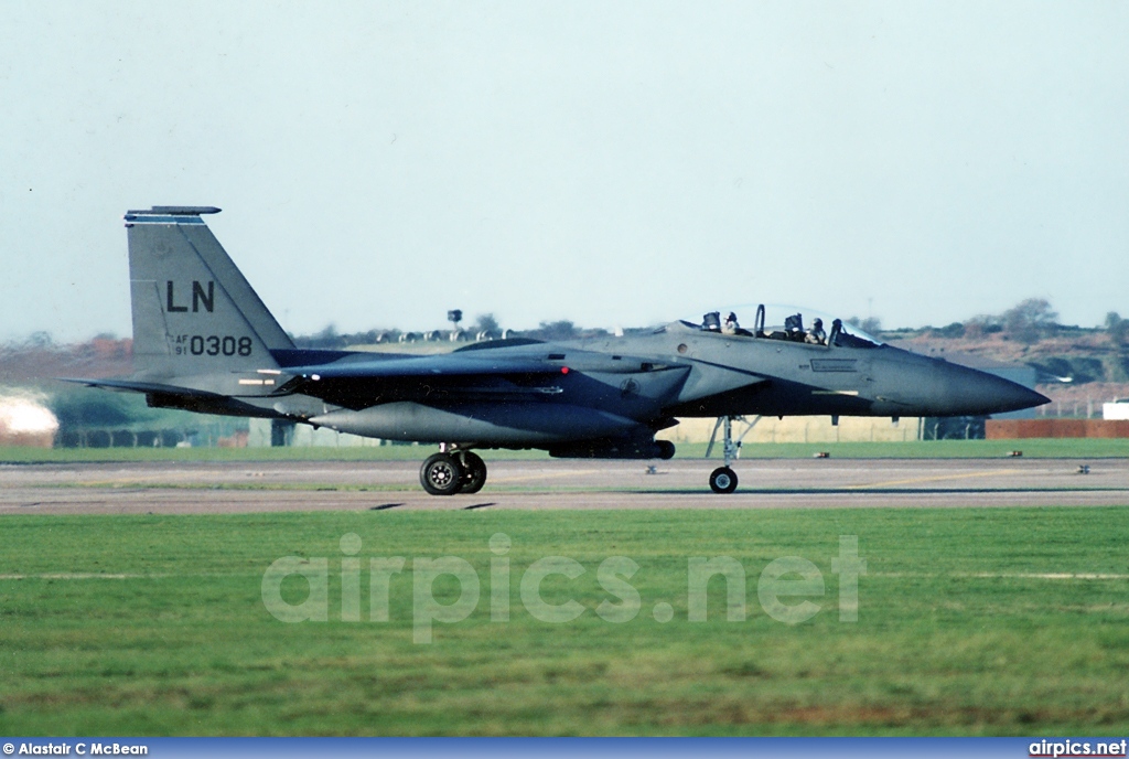 91-0308, Boeing (McDonnell Douglas) F-15E Strike Eagle, United States Air Force