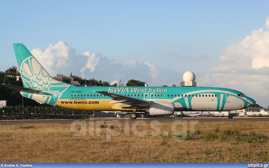 9Y-KIN, Boeing 737-800, BWIA West Indies Airways