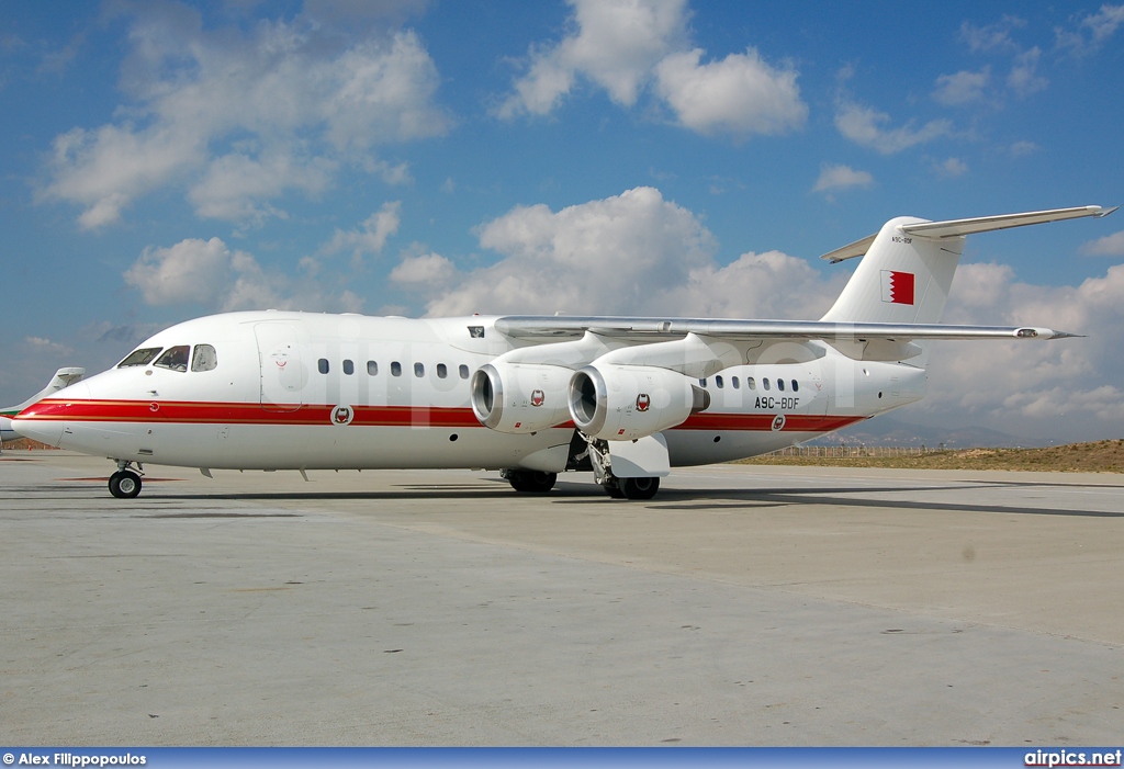 A9C-BDF, British Aerospace Avro RJ85, Royal Bahraini Air Force