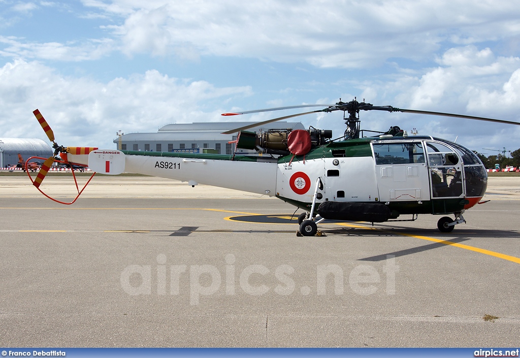 AS9211, Aerospatiale SA-316B Alouette III, Malta Air Force
