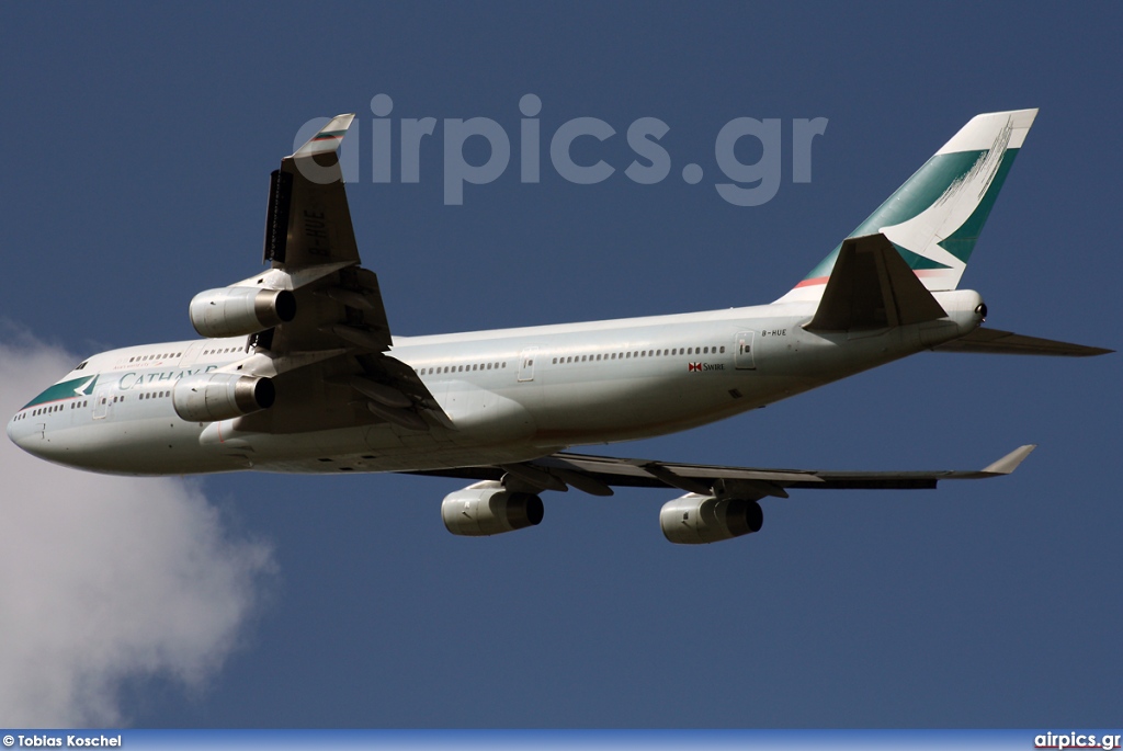 B-HUE, Boeing 747-400, Cathay Pacific