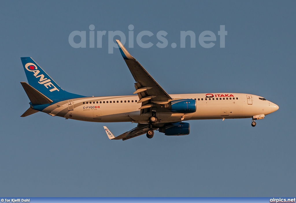 C-FYQO, Boeing 737-800, Canjet Airlines