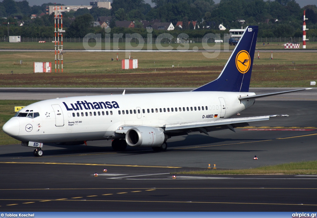 D-ABED, Boeing 737-300, Lufthansa