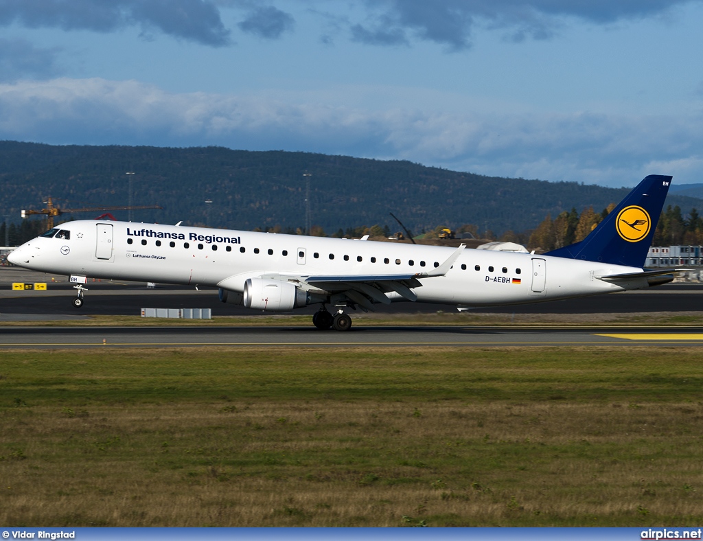 D-AEBH, Embraer ERJ 190-200LR (Embraer 195), Lufthansa CityLine