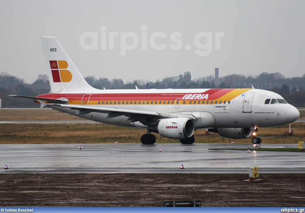 EC-HGS, Airbus A319-100, Iberia