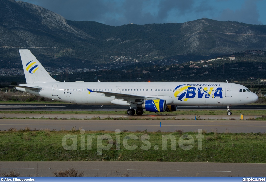 F-GYAN, Airbus A321-100, Bosnian Wand Airlines