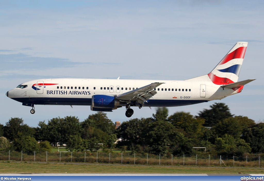 G-DOCF, Boeing 737-400, British Airways