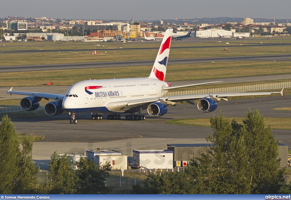 G-XLEG, Airbus A380-800, British Airways