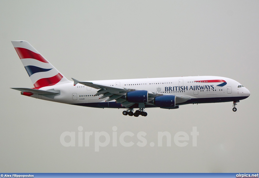 G-XLEH, Airbus A380-800, British Airways