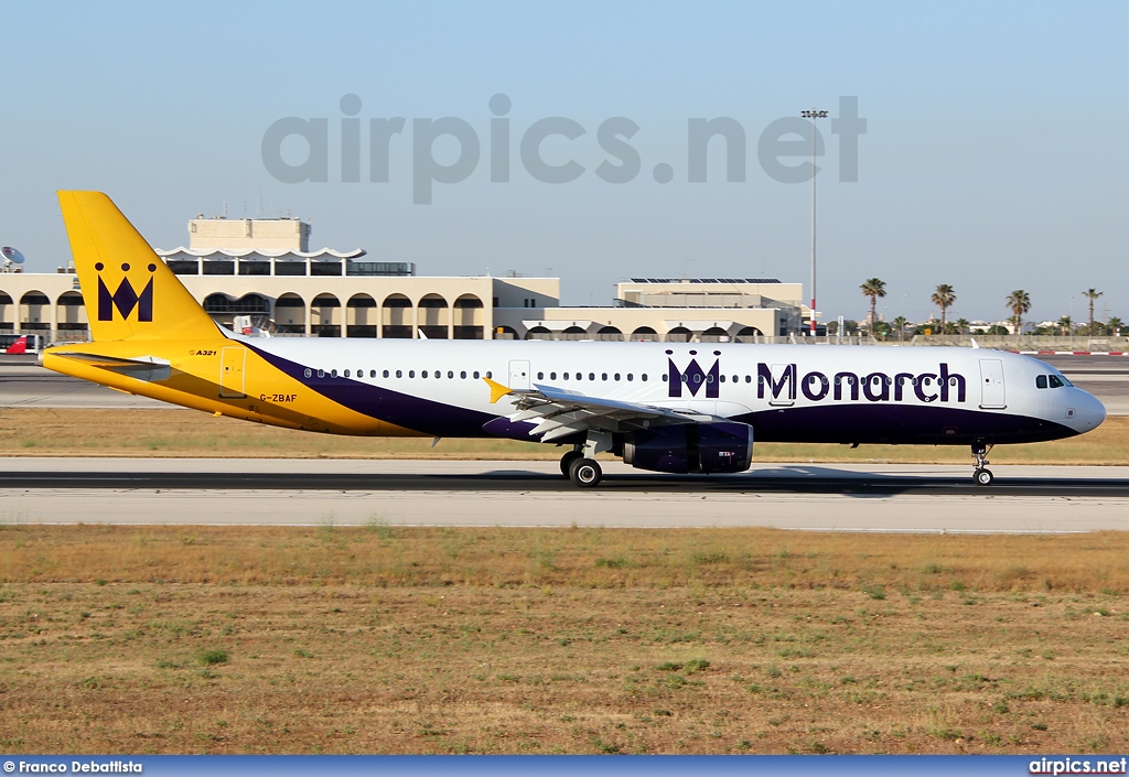 G-ZBAF, Airbus A321-200, Monarch Airlines