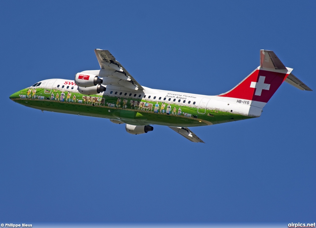 HB-IYS, British Aerospace Avro RJ100, Swiss International Air Lines