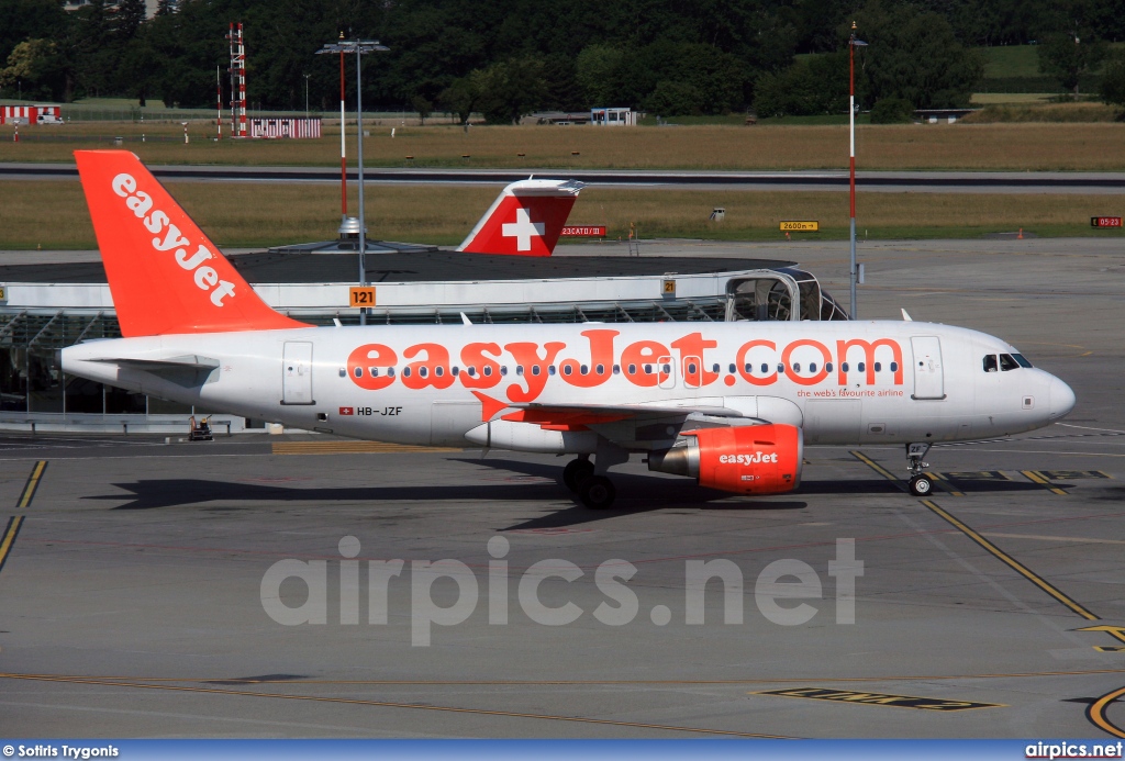 HB-JZF, Airbus A319-100, easyJet Switzerland