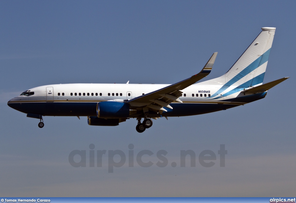 N108MS, Boeing 737-700/BBJ, Private