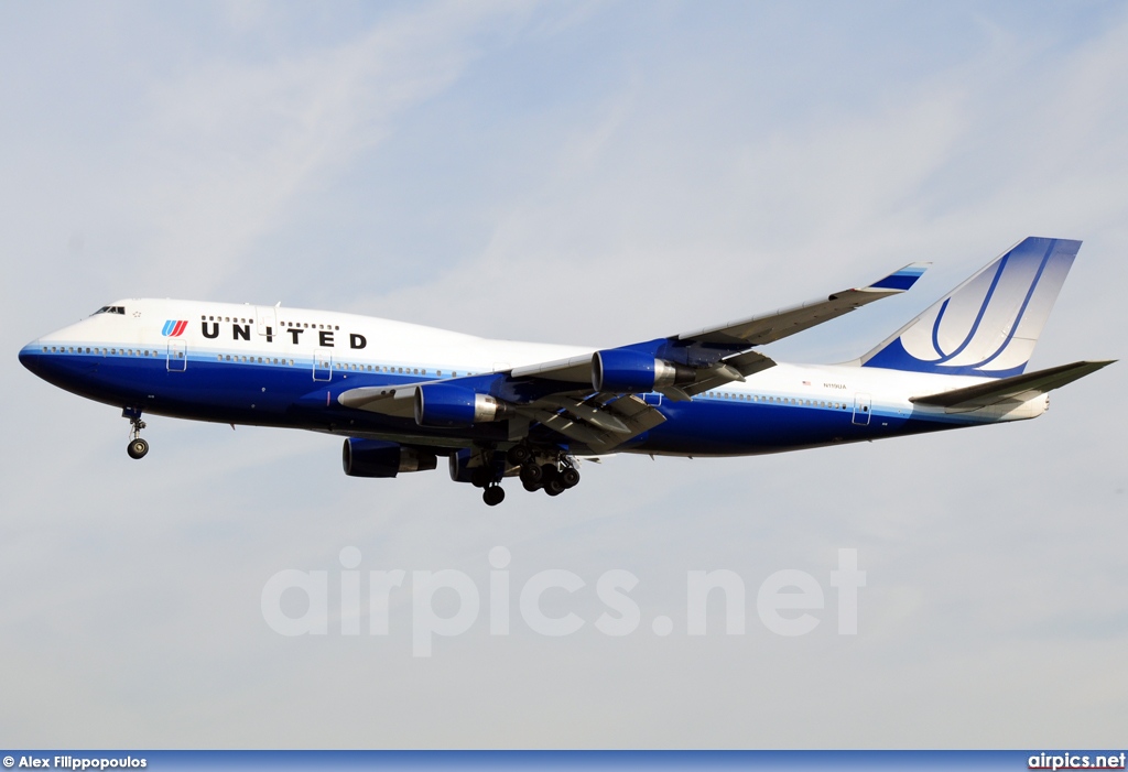 N119UA, Boeing 747-400, United Airlines