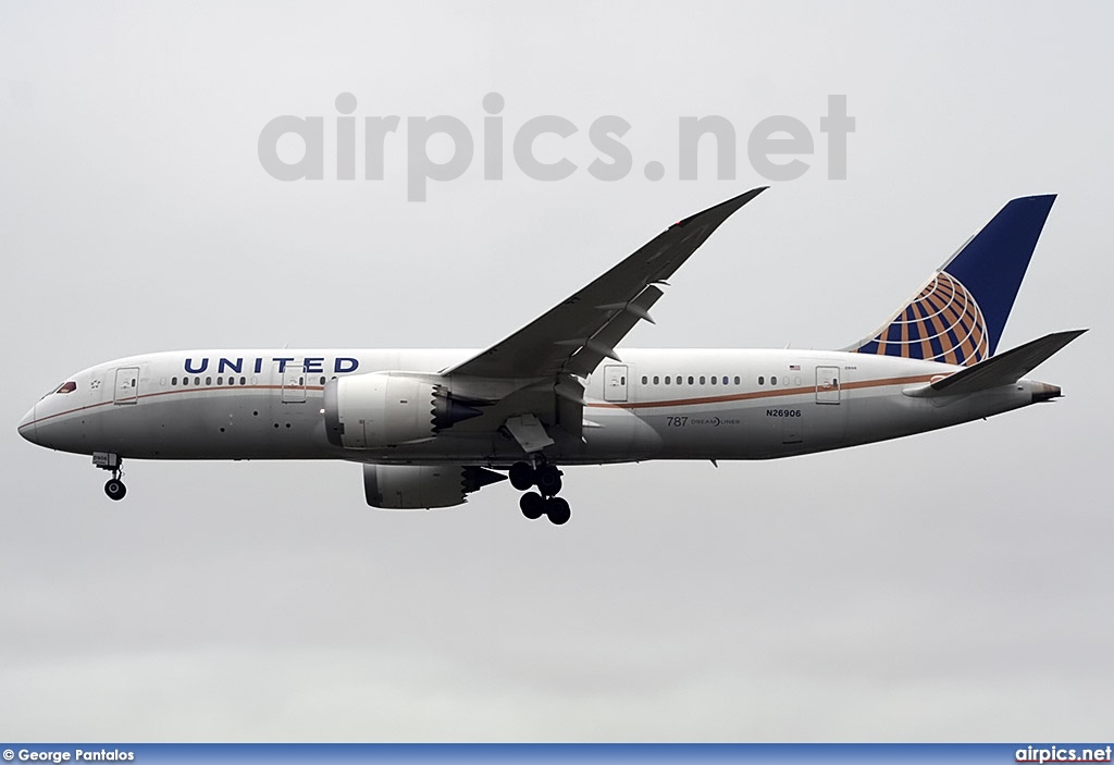 N26906, Boeing 787-8 Dreamliner, United Airlines