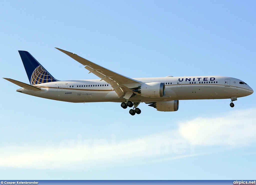 N38950, Boeing 787-9 Dreamliner, United Airlines