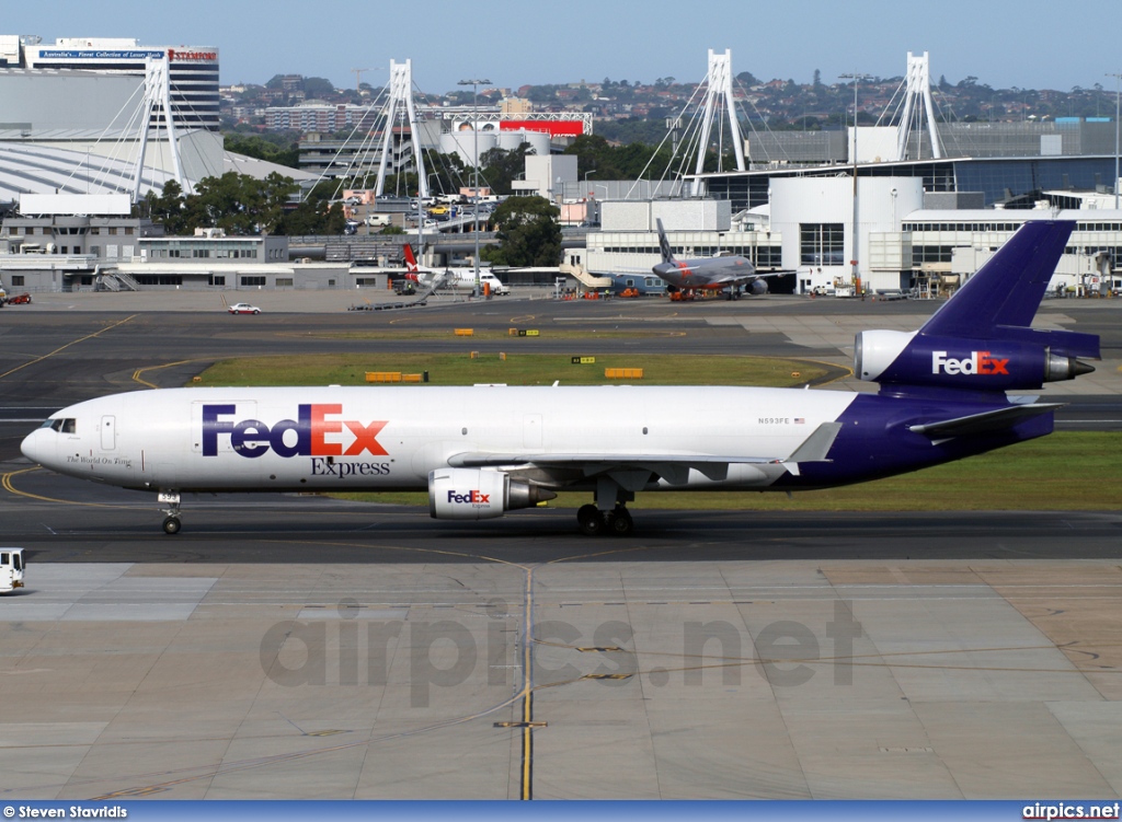 N593FE, McDonnell Douglas MD-11-F, Federal Express (FedEx)