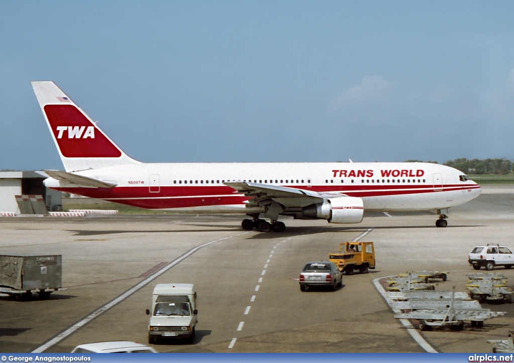 N608TW, Boeing 767-200ER, TWA - Trans World Airlines