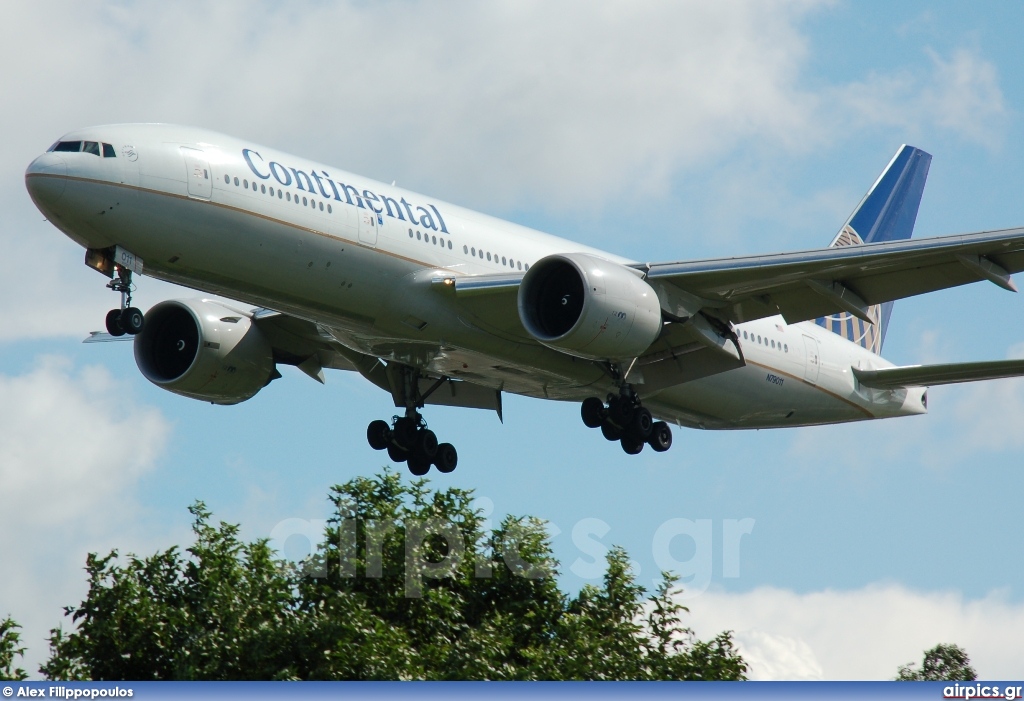 N79011, Boeing 777-200ER, Continental Airlines