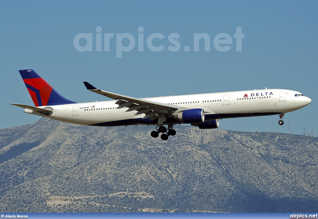 N819NW, Airbus A330-300, Delta Air Lines