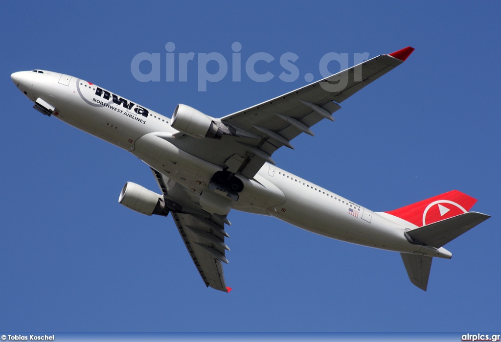 N860NW, Airbus A330-200, Northwest Airlines
