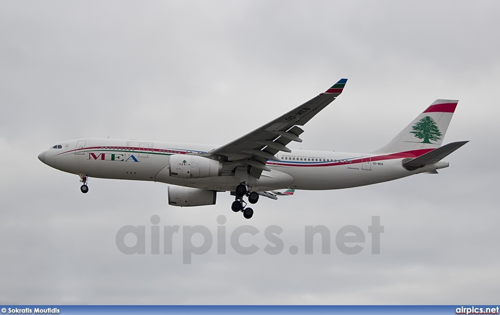 OD-MEB, Airbus A330-200, Middle East Airlines (MEA)