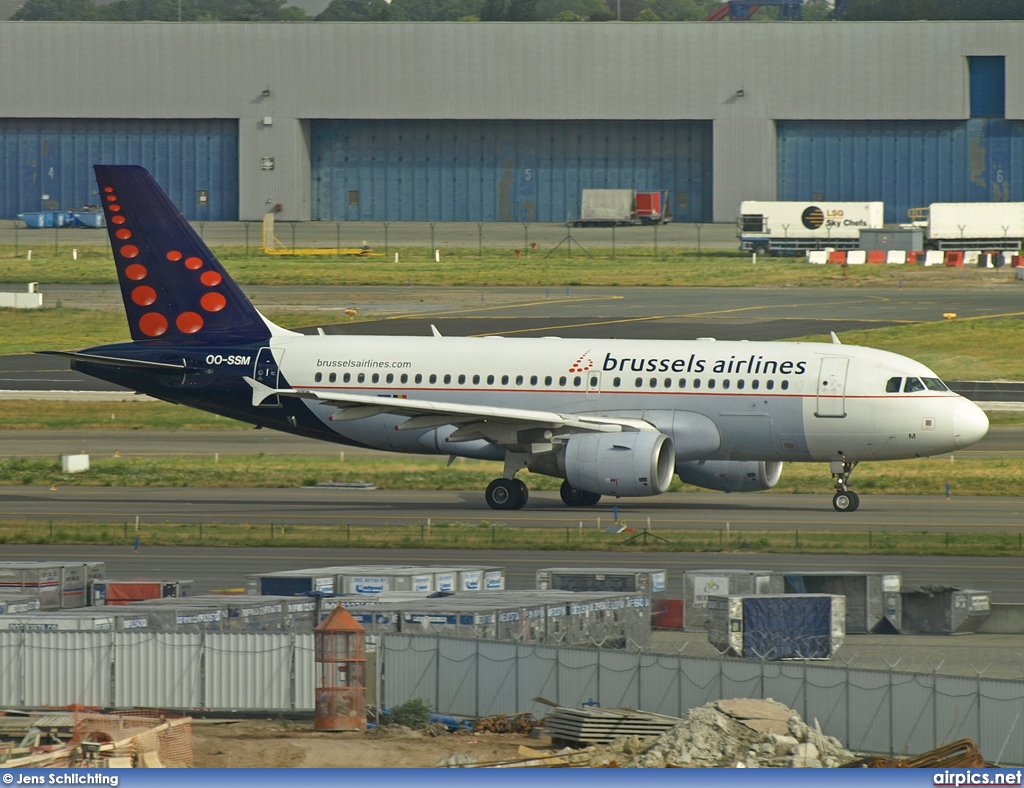 OO-SSM, Airbus A319-100, Brussels Airlines