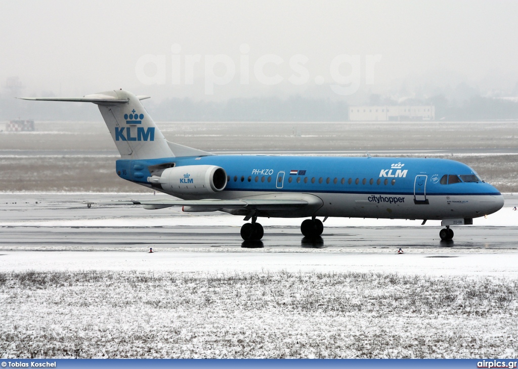 PH-KZO, Fokker 70, KLM Cityhopper