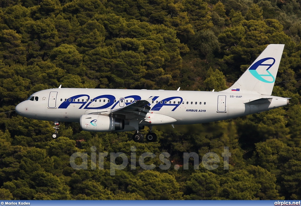 S5-AAP, Airbus A319-100, Adria Airways