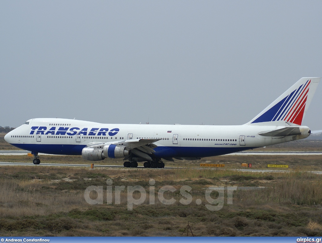 VP-BQB, Boeing 747-200B, Transaero
