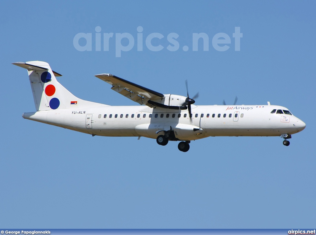YU-ALN, ATR 72-200, Jat Airways