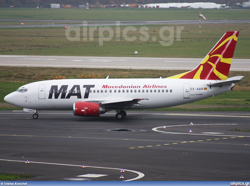 Z3-AAH, Boeing 737-500, MAT - Macedonian Airlines