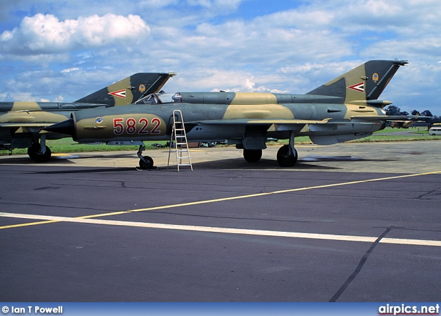 5822, Mikoyan-Gurevich MiG-21bisK, Hungarian Air Force