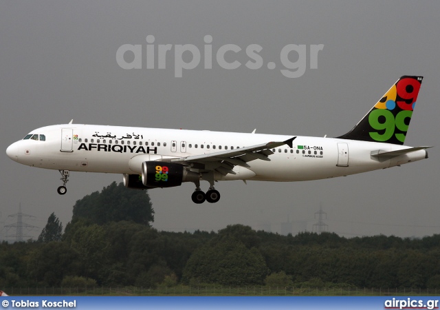 5A-ONA, Airbus A320-200, Afriqiyah Airways