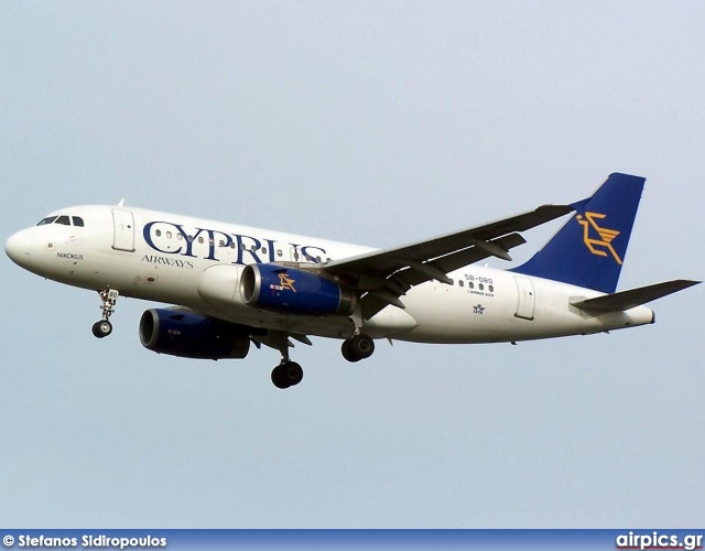 5B-DBO, Airbus A319-100, Cyprus Airways