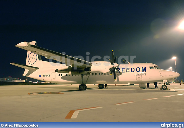 5B-DCB, Fokker 50, Freedom Airways