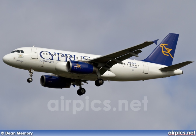 5B-DCF, Airbus A319-100, Cyprus Airways