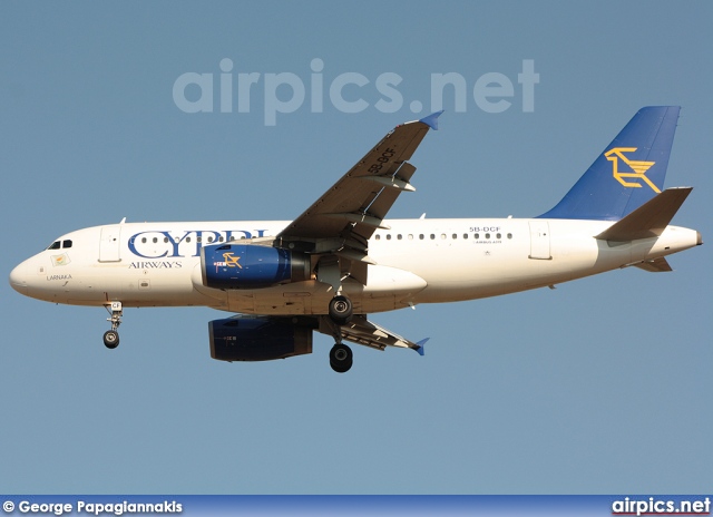 5B-DCF, Airbus A319-100, Cyprus Airways