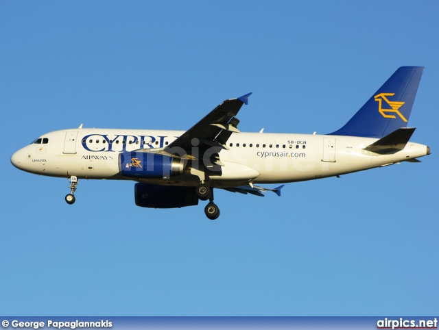 5B-DCN, Airbus A319-100, Cyprus Airways