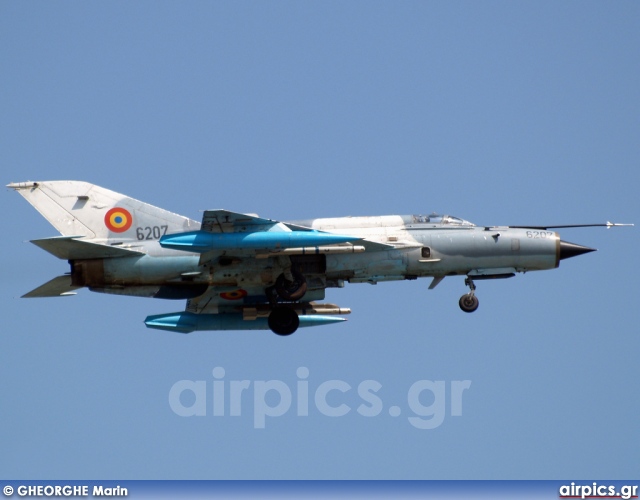 6207, Mikoyan-Gurevich MiG-21MF Lancer C, Romanian Air Force