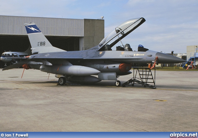 81-0818, Lockheed F-16B CF Fighting Falcon, United States Air Force