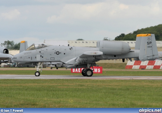 82-0654, Fairchild A-10A Thunderbolt II, United States Air Force