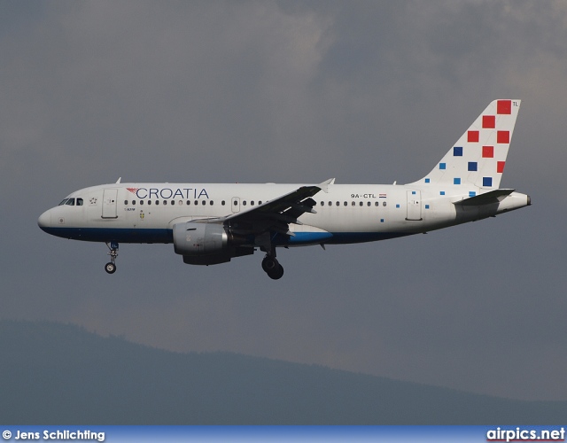 9A-CTL, Airbus A319-100, Croatia Airlines