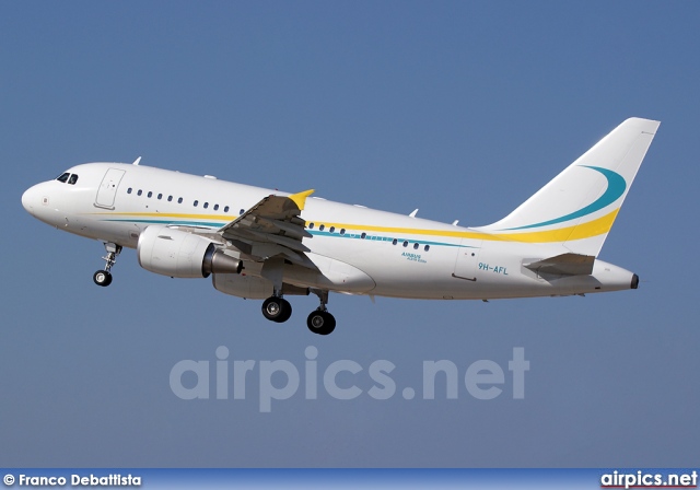 9H-AFL, Airbus A318-100CJ  Elite, Comlux Aviation