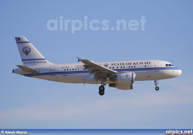 9K-GEA, Airbus A319-100CJ, State of Kuwait