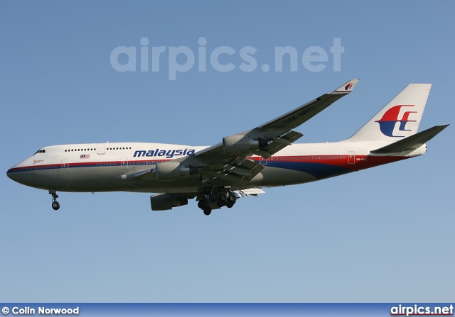 9M-MPL, Boeing 747-400, Malaysia Airlines